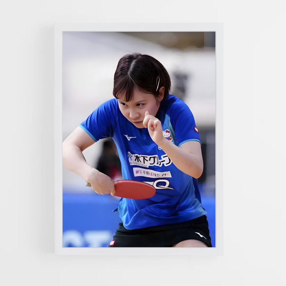 Poster Ping Pong Queen – affiche Tennis de table (vue 3)